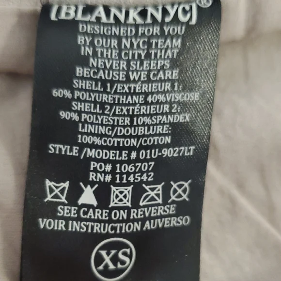 Blank NYC Cream Asymmetrical Faux Suede And Faux Leather Zip Up Jacket - Picture 15 of 15